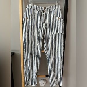 Blue Striped Beach Pants